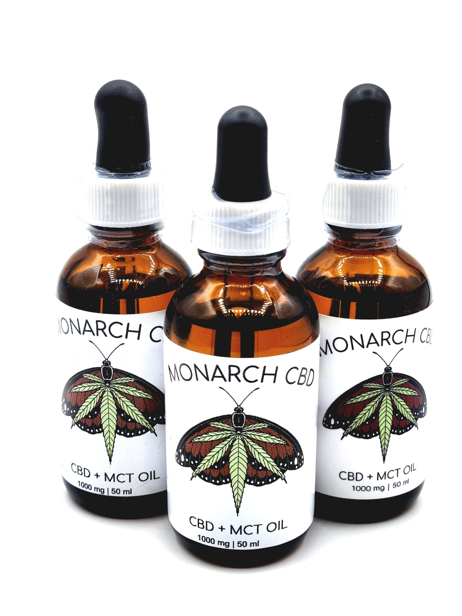 Monarch-CBD-Bottles-scaled-1.jpg 1000mg CBD + MCT Oil by Monarch - Image 1