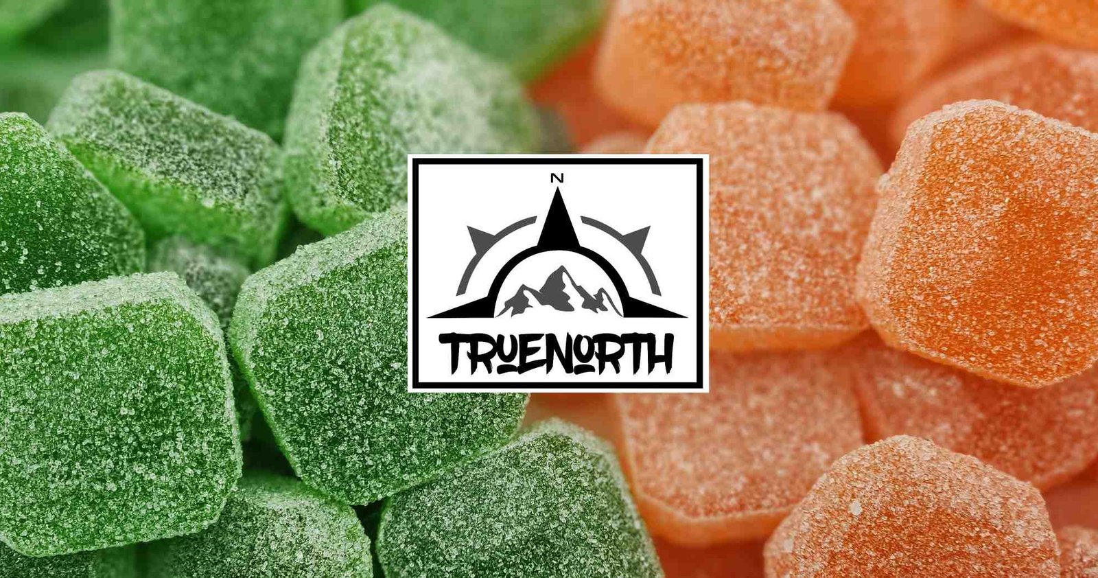 160mg True North Gummies Green Apple and Peach (4x40mg)